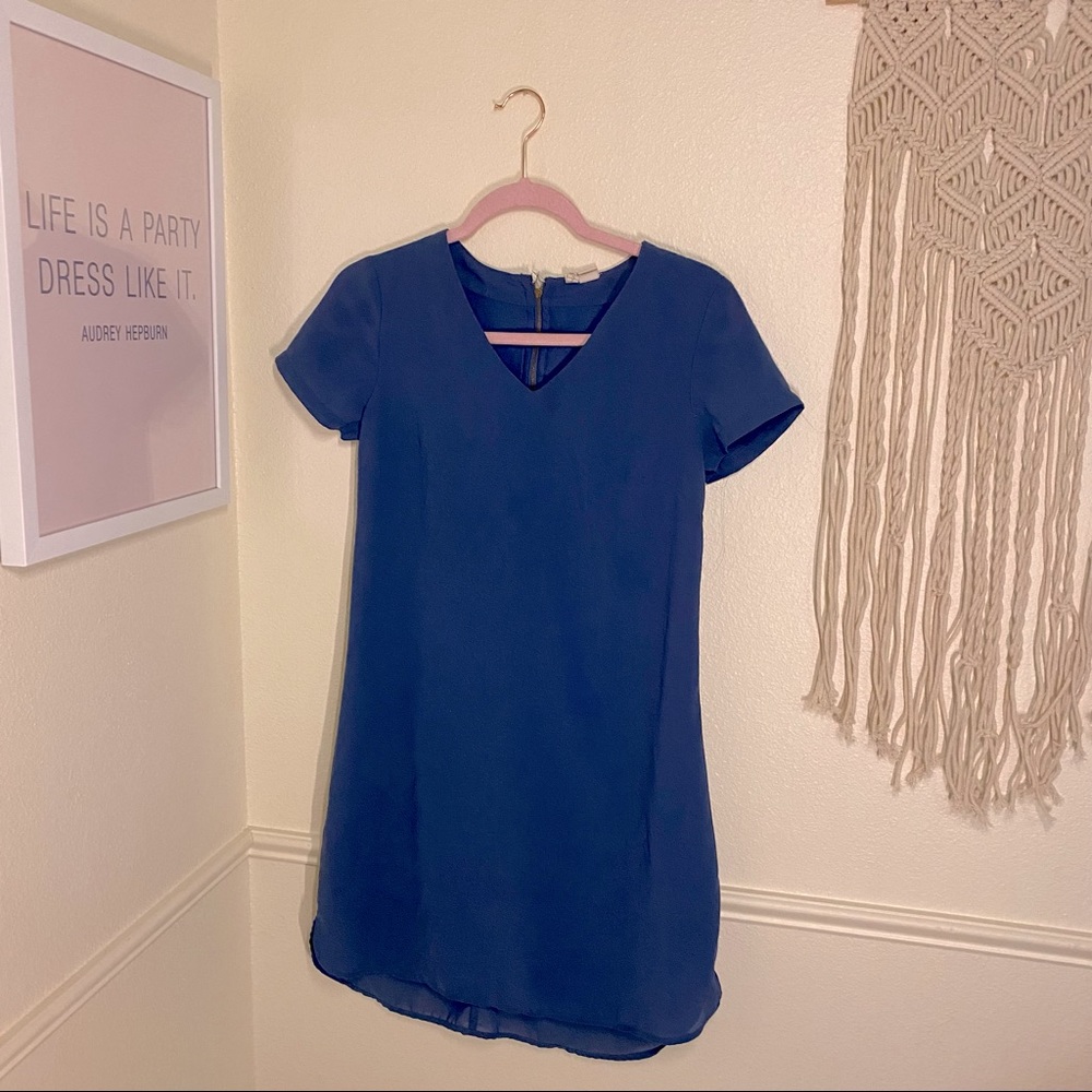 Blue mini dress- WORN ONCE